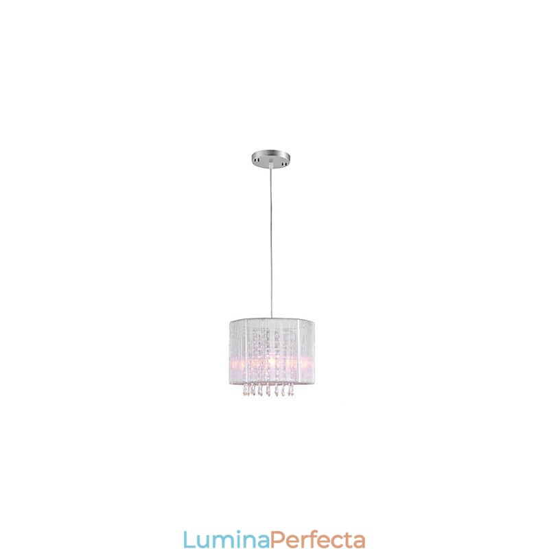 Candelabru din pânză argintie din cristal