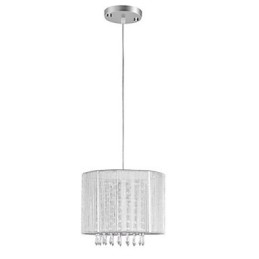 Candelabru din pânză argintie din cristal