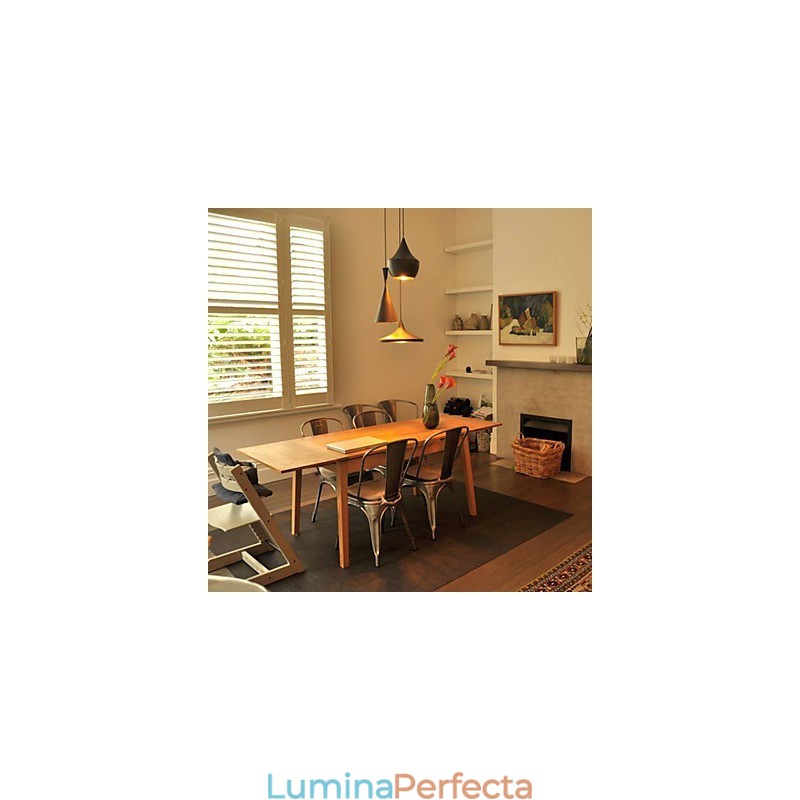 Lampă suspendată din metal cu pictură în stil mini