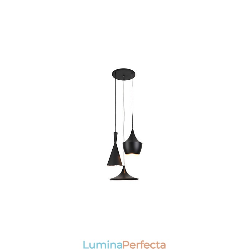 Lampă suspendată din metal cu pictură în stil mini