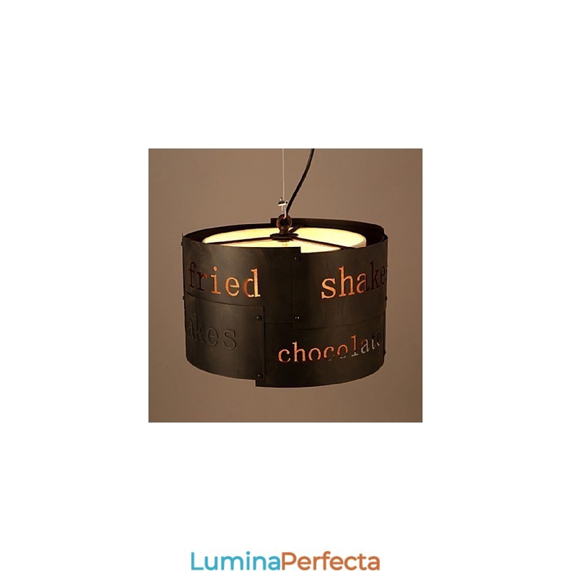 LOFT Modernă Modernă Artă Nordică Lampă de suspendare din țesătură Creativă Lampă de cafenea Lampă de suspendare Dia 35cm