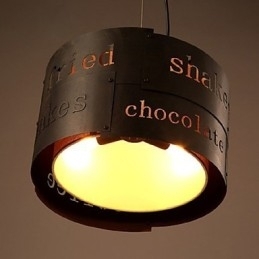 LOFT Modernă Modernă Artă Nordică Lampă de suspendare din țesătură Creativă Lampă de cafenea Lampă de suspendare Dia 35cm