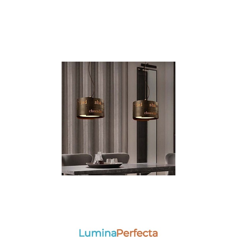 LOFT Modernă Modernă Artă Nordică Lampă de suspendare din țesătură Creativă Lampă de cafenea Lampă de suspendare Dia 35cm