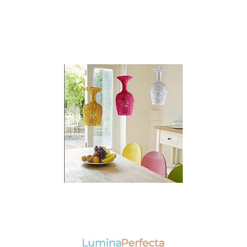 Candelabru din aluminiu țesut cu lampă cu trei capete Apple