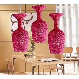 Candelabru din aluminiu țesut cu lampă cu trei capete Apple