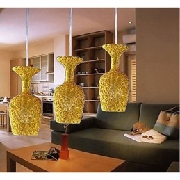 Candelabru din aluminiu țesut cu lampă cu trei capete Apple