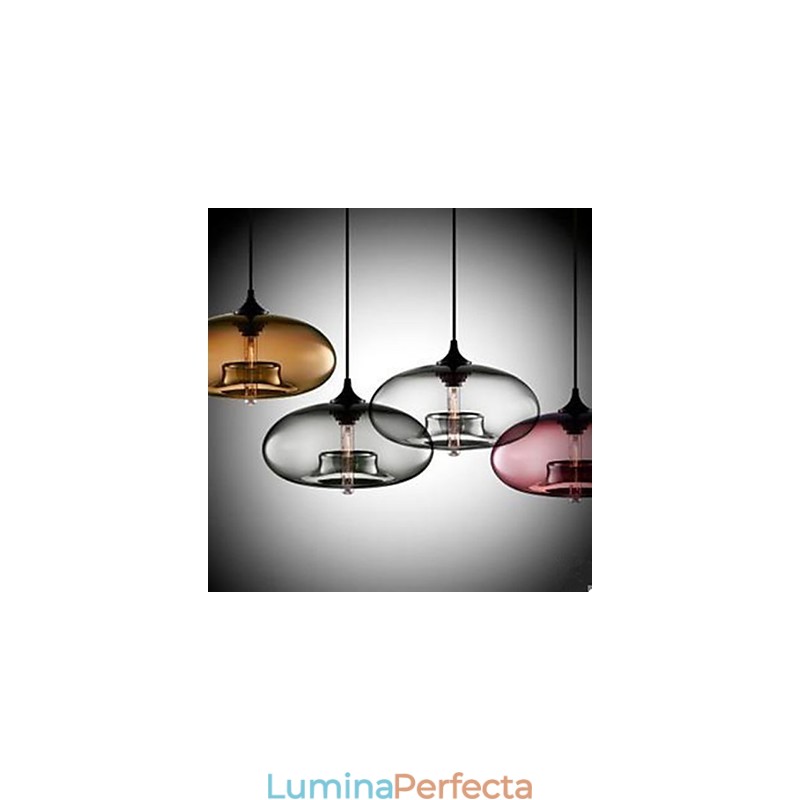 Candelabru circular din sticlă