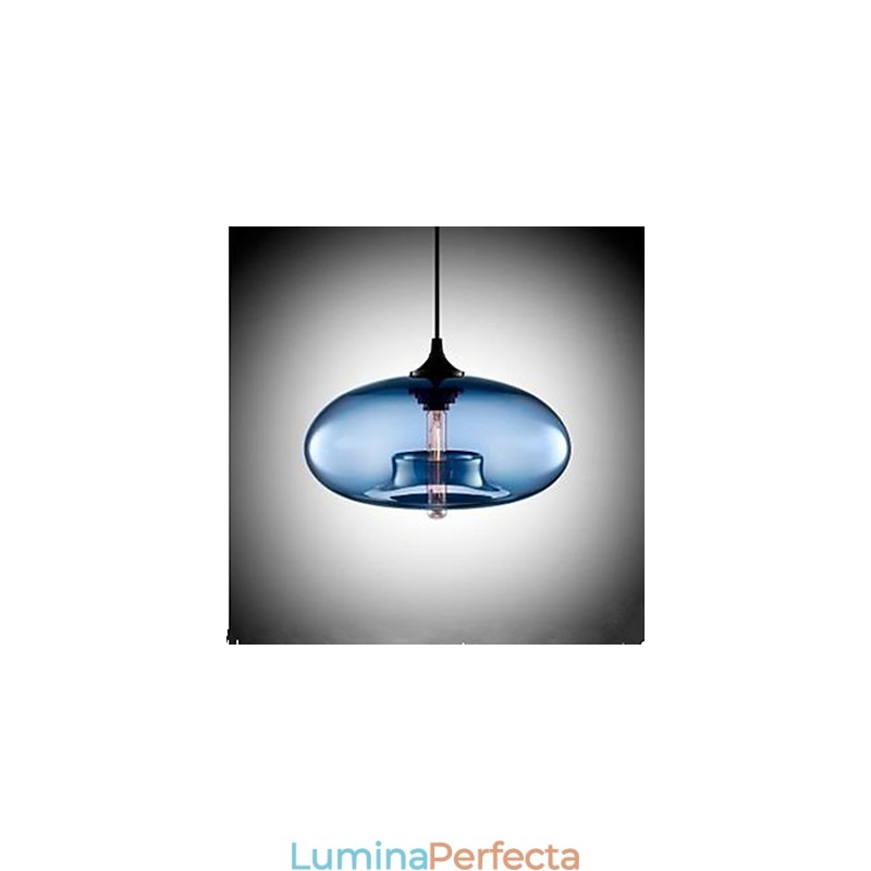 Candelabru circular din sticlă