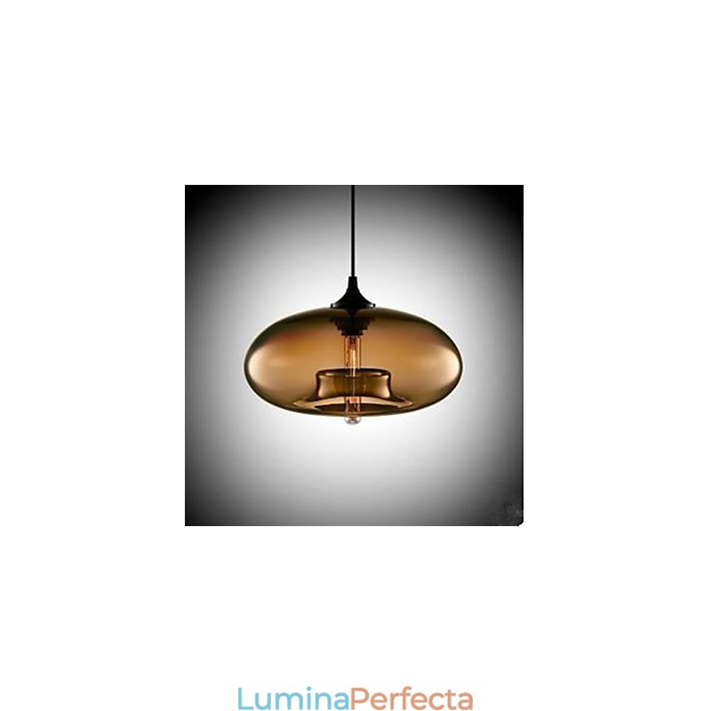 Candelabru circular din sticlă