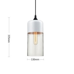 Lampă candelabru din sticlă din fier forjat de la Nordic Creative Stair Shop