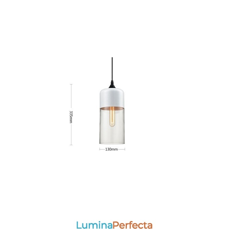 Lampă candelabru din sticlă din fier forjat de la Nordic Creative Stair Shop