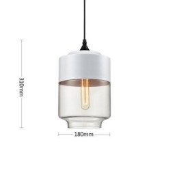 Lampă candelabru din sticlă din fier forjat de la Nordic Creative Stair Shop