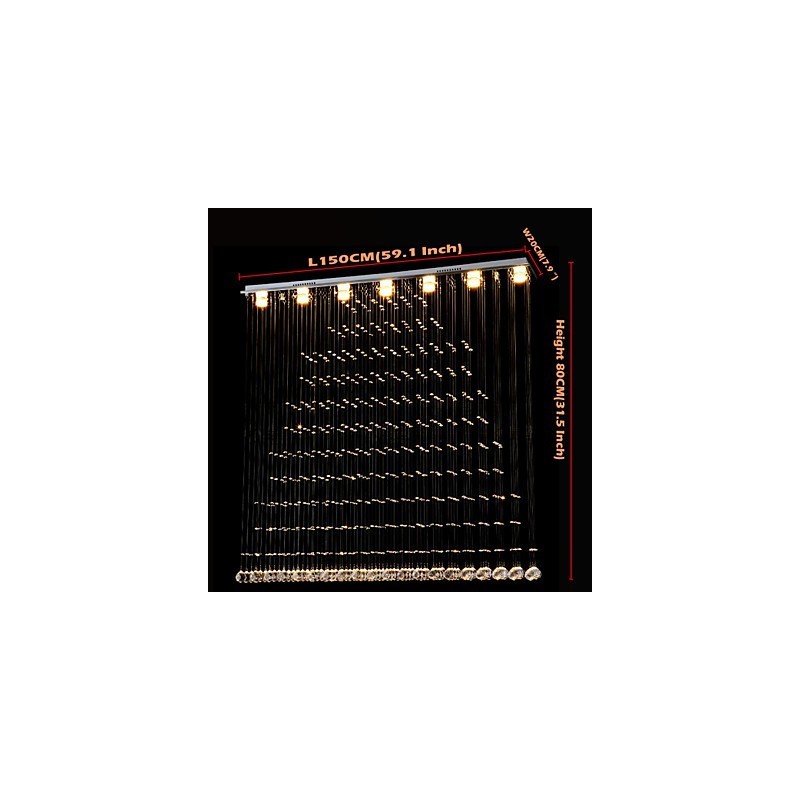 K9 Crystal Pendant Lampă Suspendată Sârmă Candelabru Iluminare Plafoniere