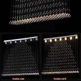 K9 Crystal Pendant Lampă Suspendată Sârmă Candelabru Iluminare Plafoniere