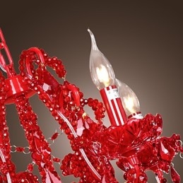 Candelabru contemporan modern din metal cromat din cristal