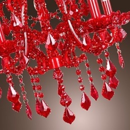 Candelabru contemporan modern din metal cromat din cristal