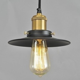 Lampă suspendată din metal cu pictură în stil country
