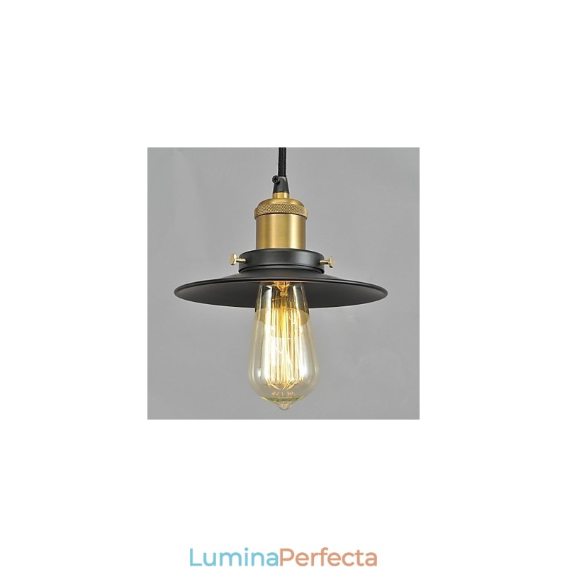 Lampă suspendată din metal cu pictură în stil country
