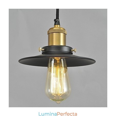Lampă suspendată din metal cu pictură în stil country Lampă suspendată din metal cu pictură în stil country