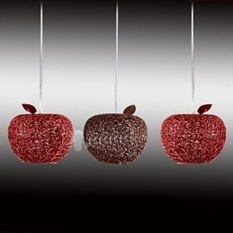Candelabru din aluminiu țesut cu lampă cu trei capete Apple