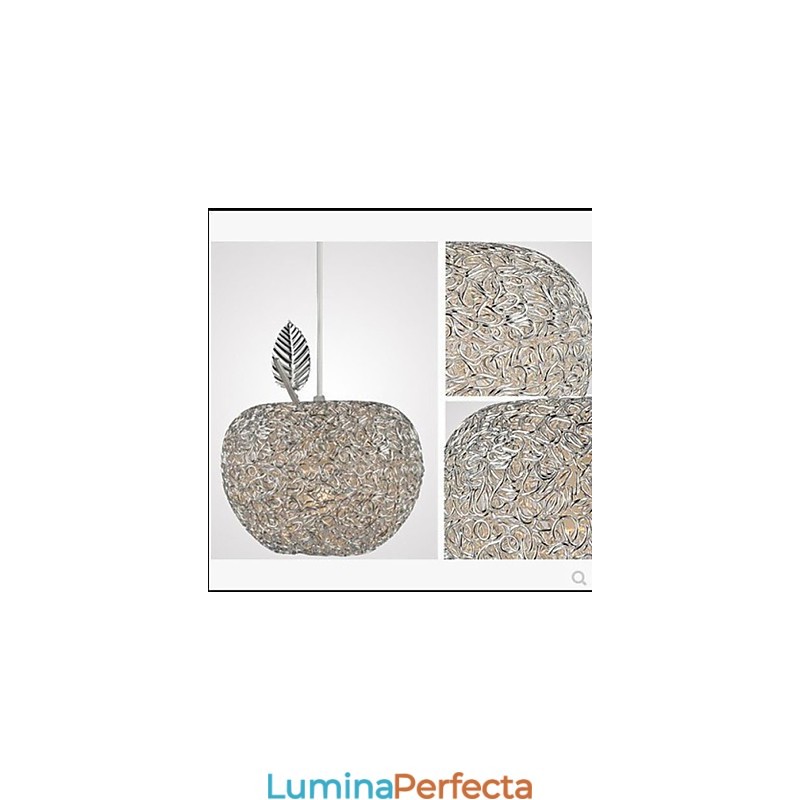 Candelabru din aluminiu țesut cu lampă cu trei capete Apple