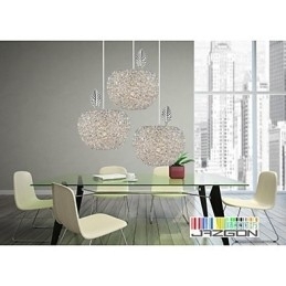 Candelabru din aluminiu țesut cu lampă cu trei capete Apple A