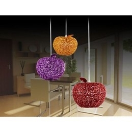 Candelabru din aluminiu țesut cu lampă cu trei capete Apple A