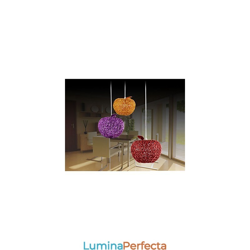 Candelabru din aluminiu țesut cu lampă cu trei capete Apple A