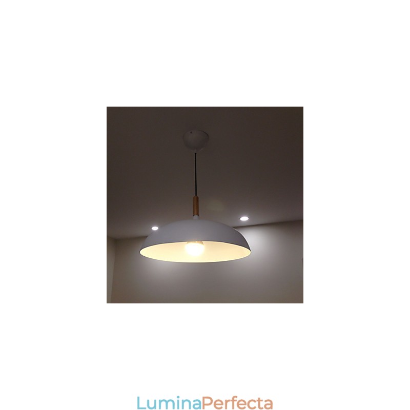 Lampă cu pandantiv retro Pictură Lemn+Metal Lămpi cu pandantiv Cafe