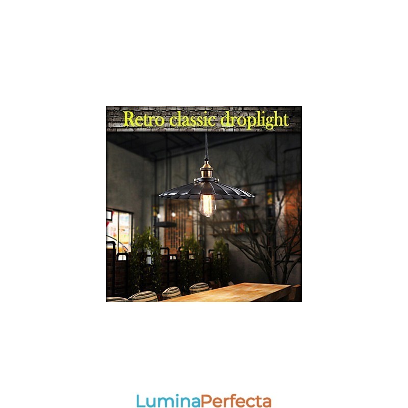 Lampă suspendată în stil european clasic, retro, metal, artă Droplight