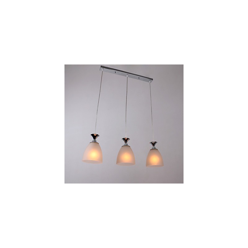 Lampă suspendată cromată în stil mini insulă modern și contemporan