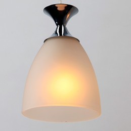 Lampă suspendată cromată în stil mini insulă modern și contemporan