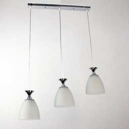 Lampă suspendată cromată în stil mini insulă modern și contemporan