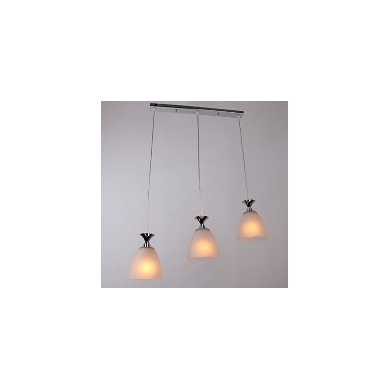 Lampă suspendată cromată în stil mini insulă modern și contemporan
