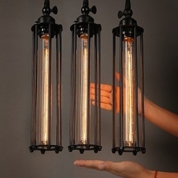 Stil european creativ care restaurează căile antice Fier forjat Alcatraz Lampă cu un singur cap