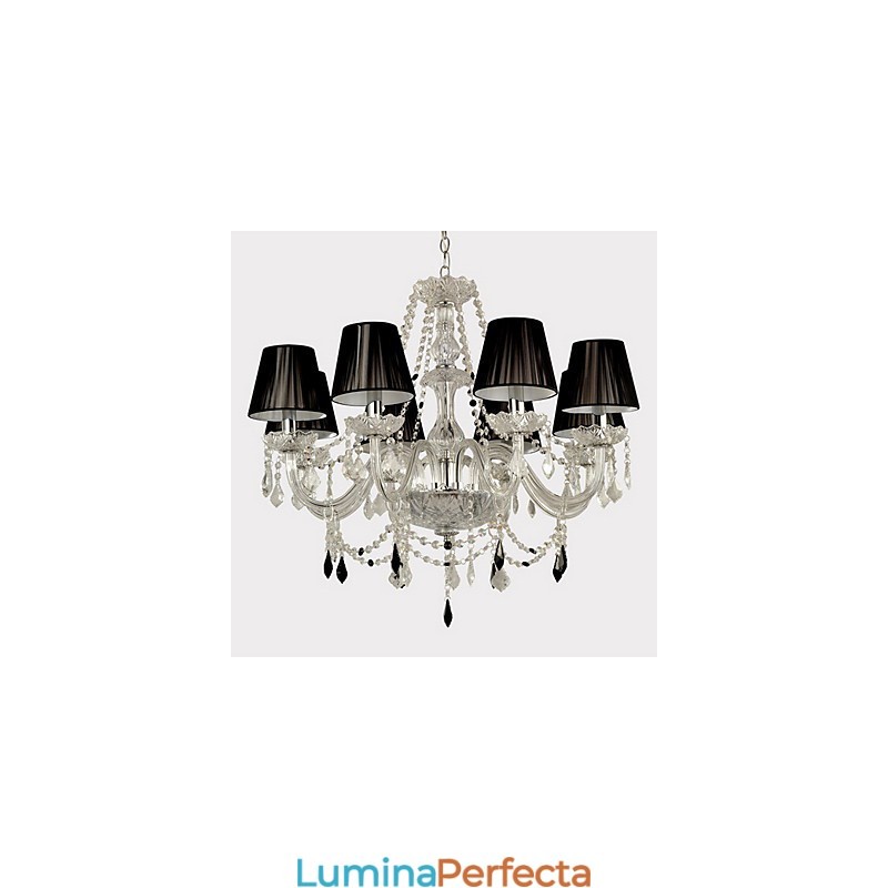Candelabru elegant din cristal cu 8 lumini