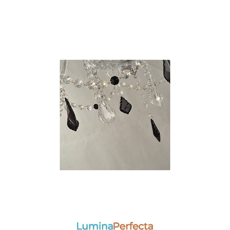 Candelabru elegant din cristal cu 8 lumini
