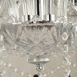 Candelabru elegant din cristal cu 8 lumini