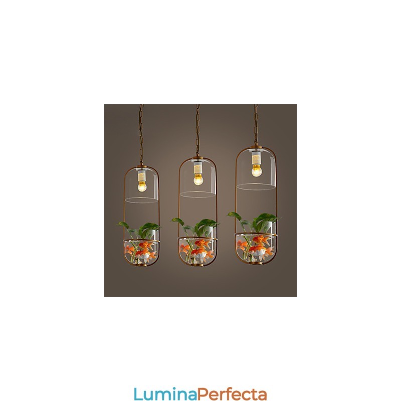 Lampă suspendată cu design decorativ modern și contemporan (nu include plante