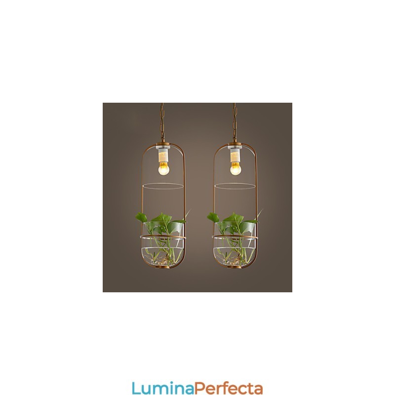 Lampă suspendată cu design decorativ modern și contemporan (nu include plante