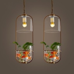 Lampă suspendată cu design decorativ modern și contemporan (nu include plante