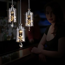 Lampă suspendată din sticlă modernă contemporană din cristal