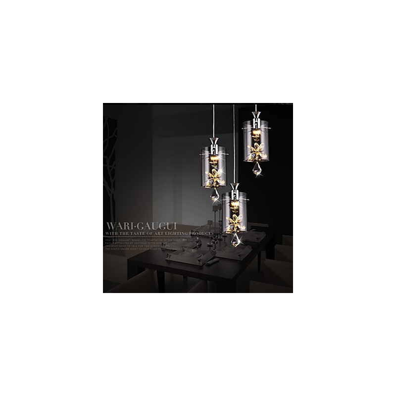 Lampă suspendată din sticlă modernă contemporană din cristal