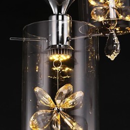 Lampă suspendată din sticlă modernă contemporană din cristal
