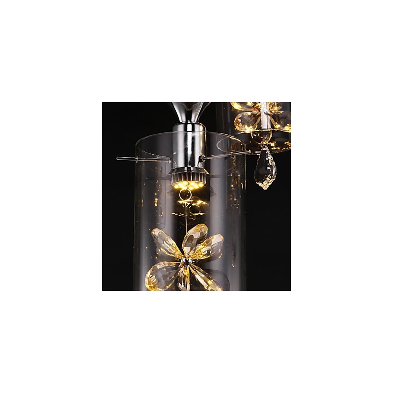 Lampă suspendată din sticlă modernă contemporană din cristal