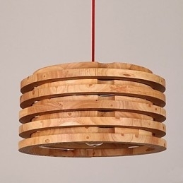 Lampa din lemn de salcie Candelabru din lemn