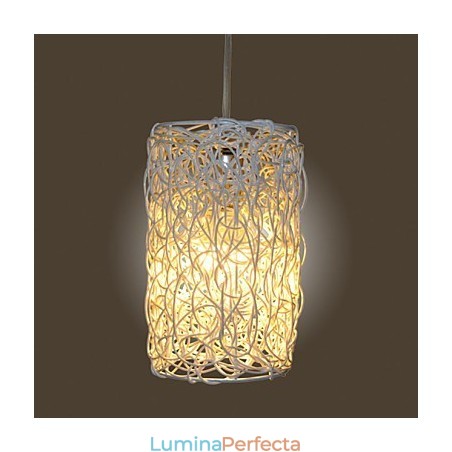Lampă modernă din ratan, cu un singur cap, țesut cu artă Cany Lampă modernă din ratan, cu un singur cap, țesut cu artă Cany