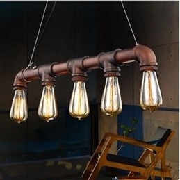 American Country Industrial Vernda Loft Conduit Droplight