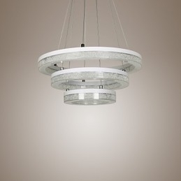 Lampă cu pandantiv din cristal Lampă modernă trei inele