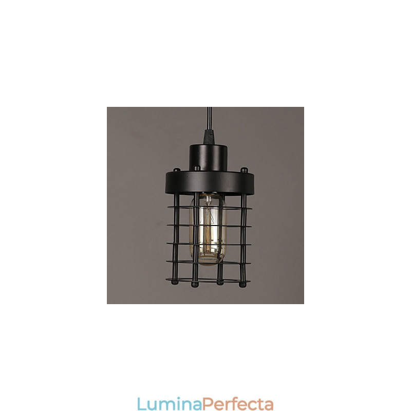 Cerc retro de lămpi cu un singur cap și felinare, candelabru cu caracter de artă